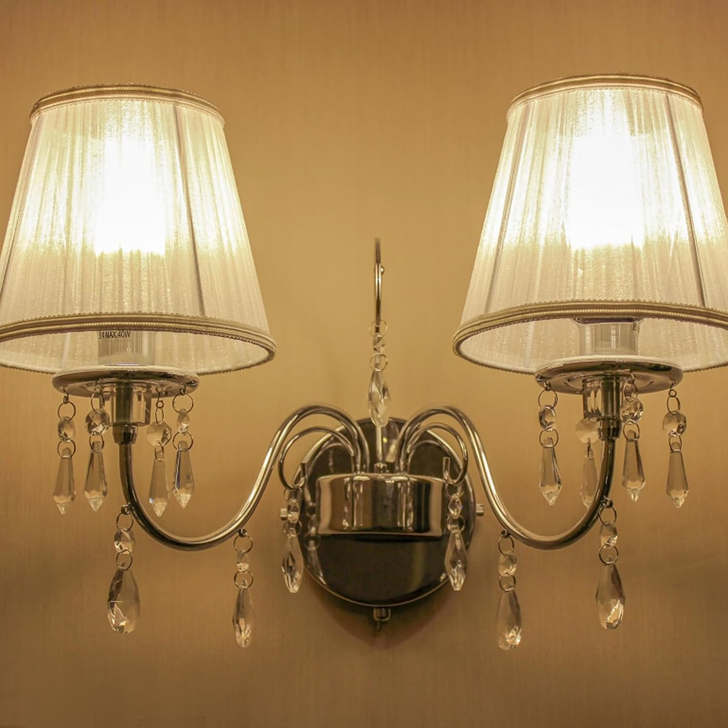 20Pcs Clear Chandelier Icicle Crystals Prisms Hanging Crystal Bead Pendants Ornaments Replacements with Hooks for Windows Wedding Christmas Tree Lamp Decoration image number 6