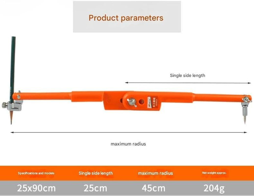 Compass, Portable and Lightweight with Adjustable Radius Compass Geometry Tool Protractor for Compass Drawing Tool Compass for Geometry, Compass with Pencil, Compass Drawing Tool image number 1