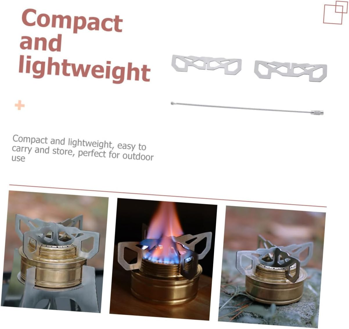 Camping Cooking Gear Bbq Rack Outdoor Camping Barbecue Rack Stove Support Stand image number 4