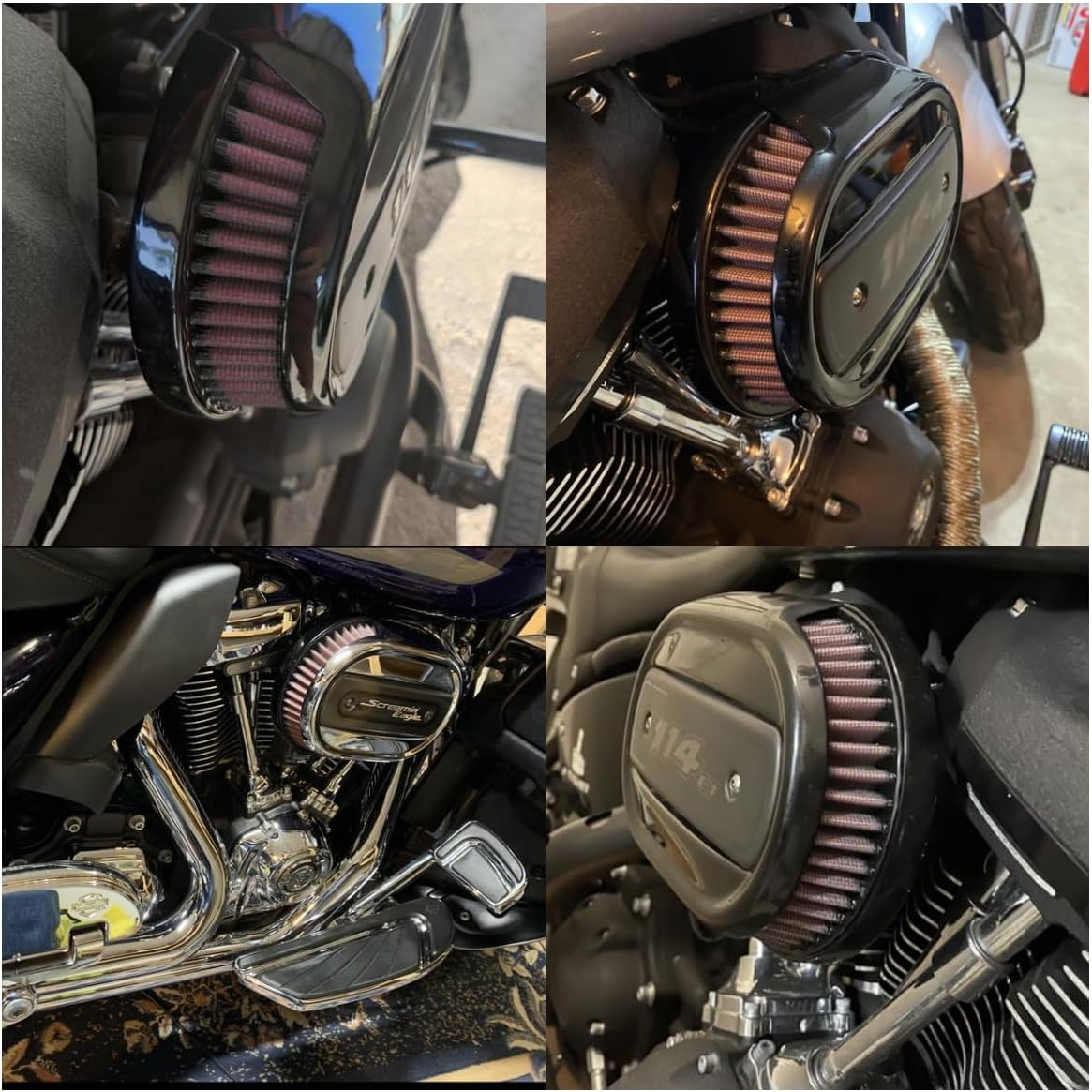 High-Flo Replacement Air Filter Element for Ventilator - Milwaukee-Eight Engine '18-Later Softail and '17-Later Touring and Trike Models Equipped with 114 Air Cleaner image number 3