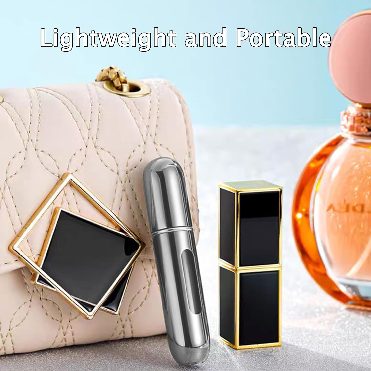 2 PCS Mini Perfume Atomizer Bottles,5Ml Spray Container,Portable Size Refillable Pump for Traveling and Outgoing image number 3