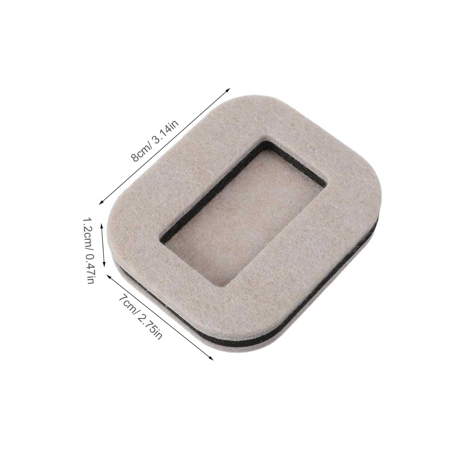 Non-Slip Furniture Pads 5 Pack Felt Chair Wheel Stopper Caster Wheel Stoppers for Computer Office Home Chairs Anti-Skid Pad for Floors image number 6