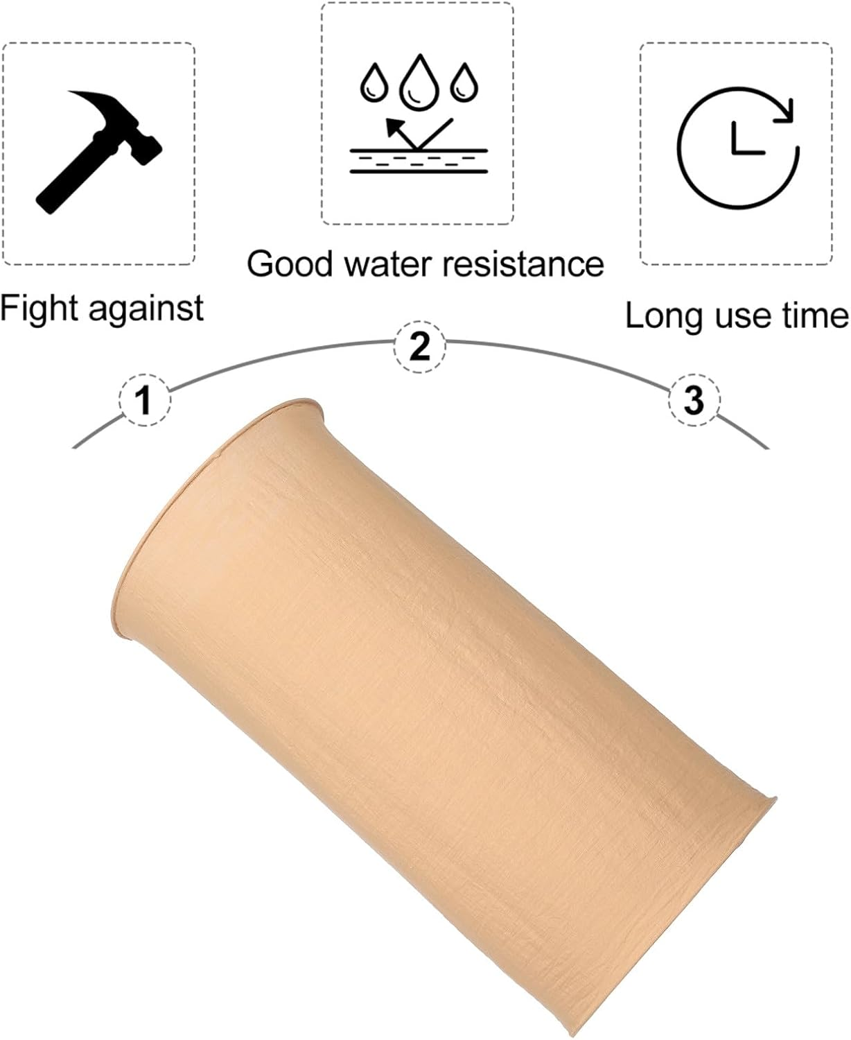 Foldable Khaki Cloth Pendant Lamp Shade E27 Lampshade 35Cm for Modern Ceiling and Table Lamps image number 3