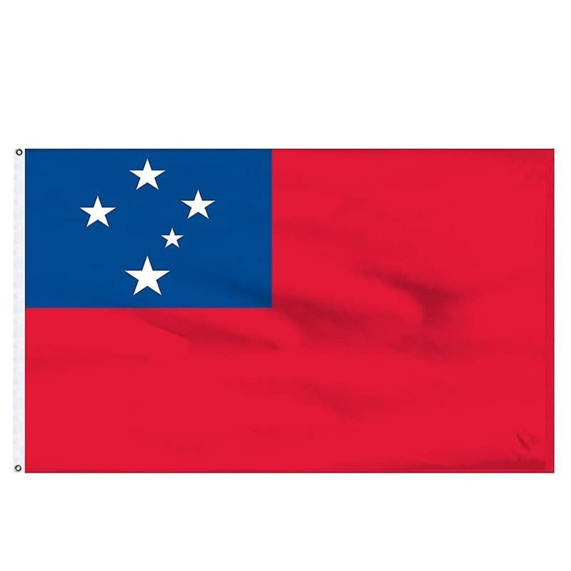 3X5Ft Outdoor Western Samoa Flag Samoan Flag Large，Samoan Flags Polyester with Brass Grommets 90X150Cm（35.4X59 In）, 100D Polyester, UV Resistant Outdoor/Indoor image number 6