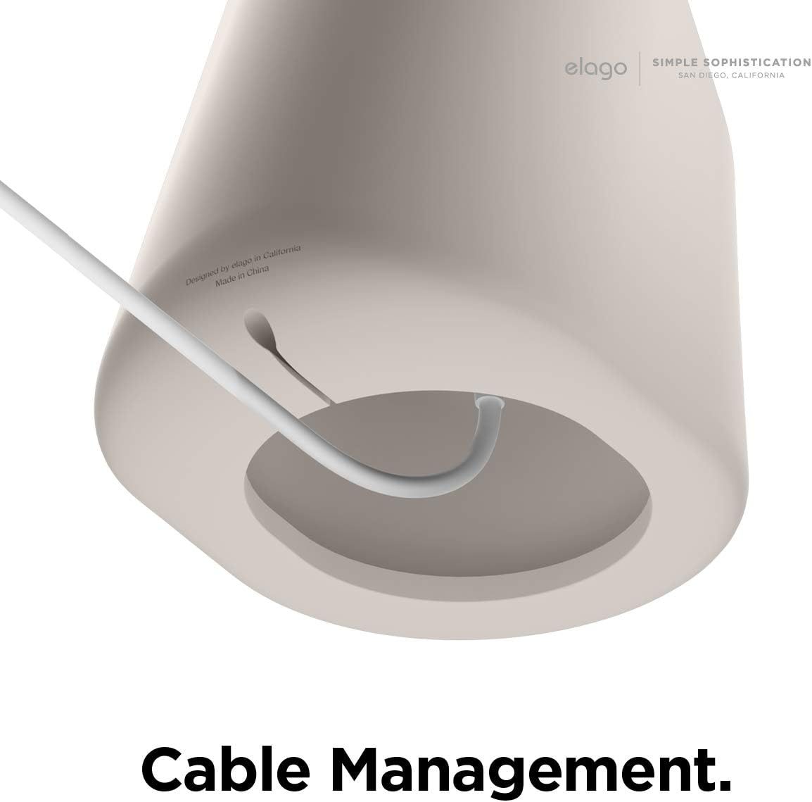 Elago MS1 Charging Stand Compatible with Magsafe Charger - Premium Silicone Stand Compatible with Iphone 17/16/15/14/13/12 Series [Charger Not Included] (Stone) - Stone image number 4