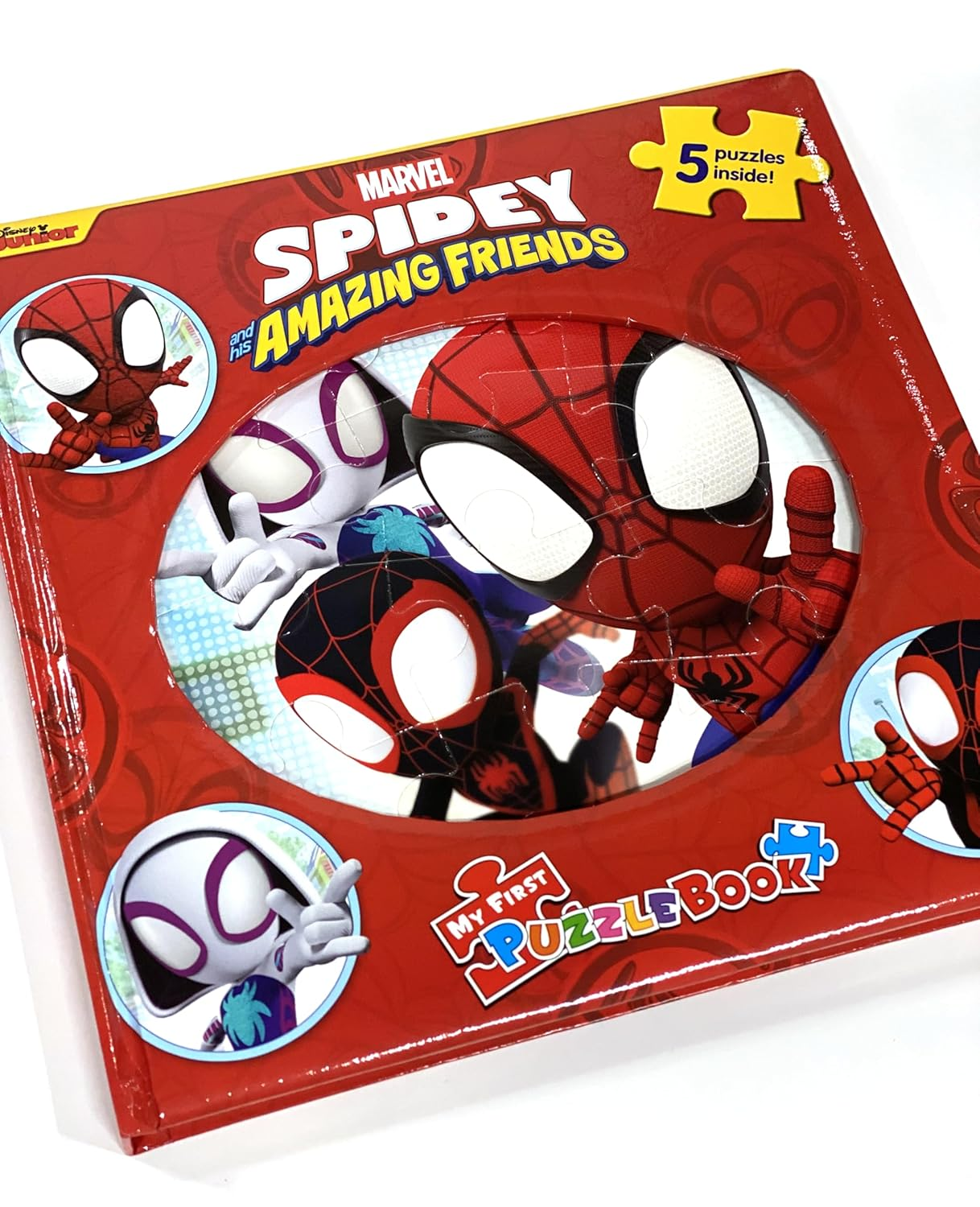 Marvel Spidey and His Amazing Friends My First Puzzle Book - Jigsaw Puzzles for Kids, 10-Page Board Book, 5 Puzzles to Enjoy: Jigsaw Book for Kids Children Toddlers Ages 3+ image number 5