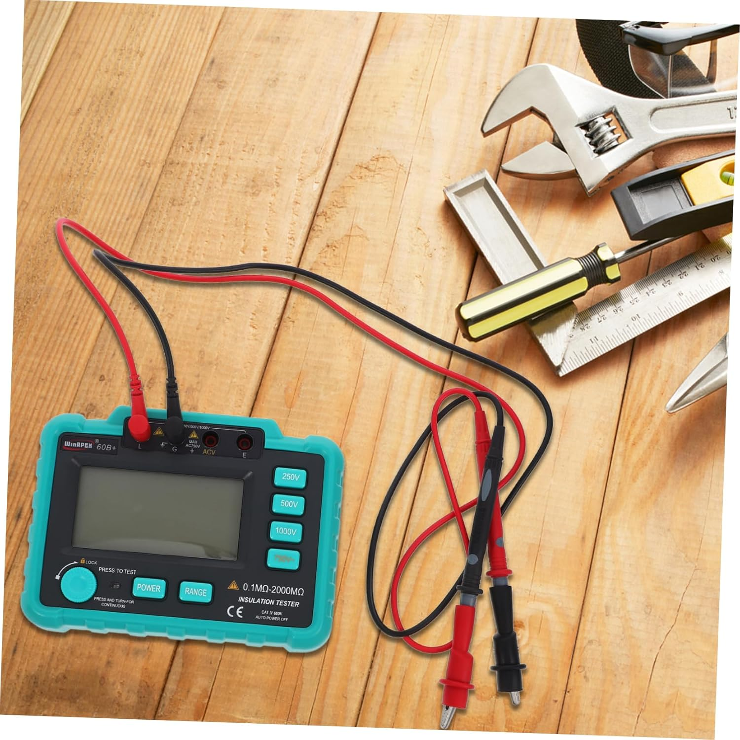 ULTECHNOVO LCD Display Megohmmeter Electronic Megohmmeter Insulation Tester for Automotive image number 2