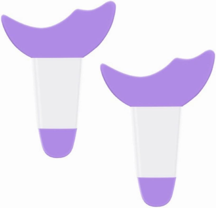 Mascara Eyelash Shield Applicator Guard Tool, 2 Pcseyelash Eyeshadow Auxiliary Guard Tool Pads, for Eye Makeup and Prevent Makeup Residue (Purple) image number 2