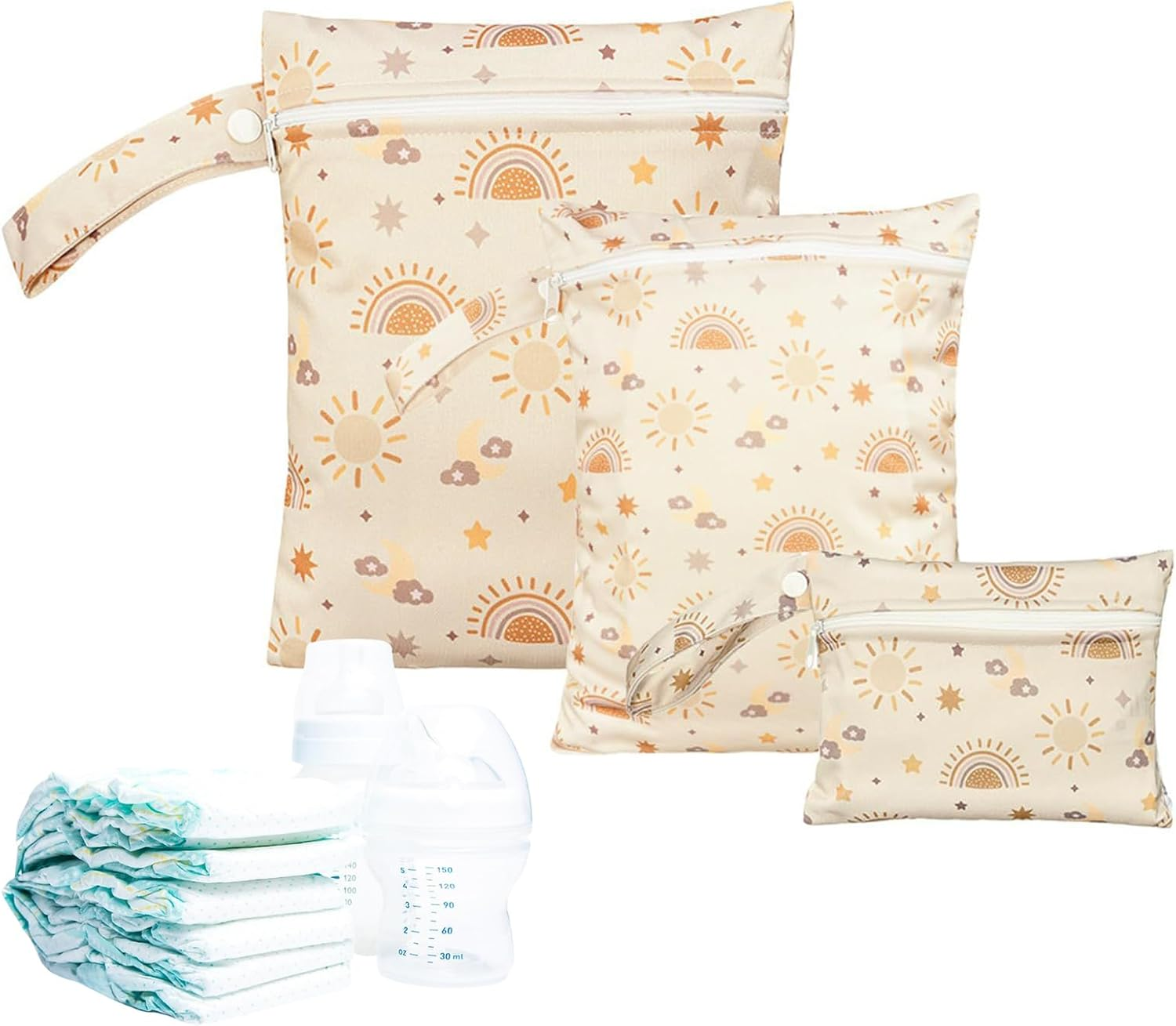 Wet/Dry Bag, Swimming Bag Set of 3, Waterproof Changing Bag for Kids Outdoor Activities, Swimming Pool, Camping, Sports Travel with Swimsuit Bag, Single Attributes, Siehe Beschreibung, See image number 6