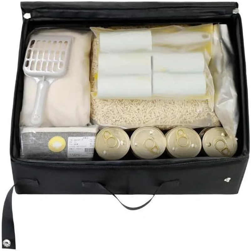 Portable Foldable Cat Litter Box for Travel, Waterproof Leak-Proof Design with Lid, Collapsible Carrier for Car/Hotel, Lightweight Tray for Small Cats & Kittens image number 6