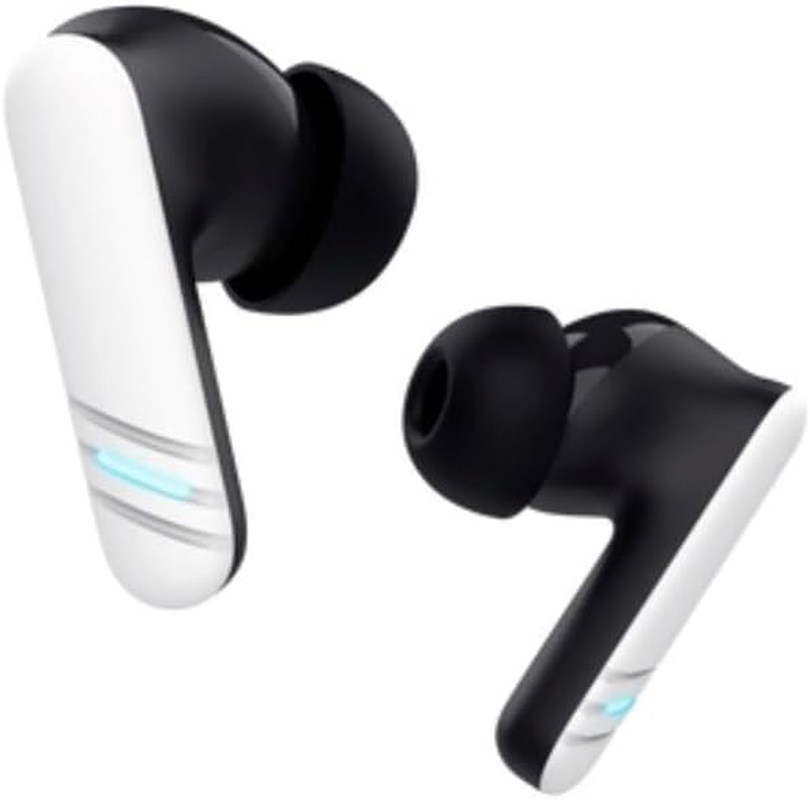 Gxtrust 409 Oxxie In-Ear Gaming Headphones Wireless Bluetooth PS5 Switch PC Mobile Wireless Gaming Earphones Bluetooth or USB-C Receiver, 4 ENC Microphones, 40 Hours Battery Life, White