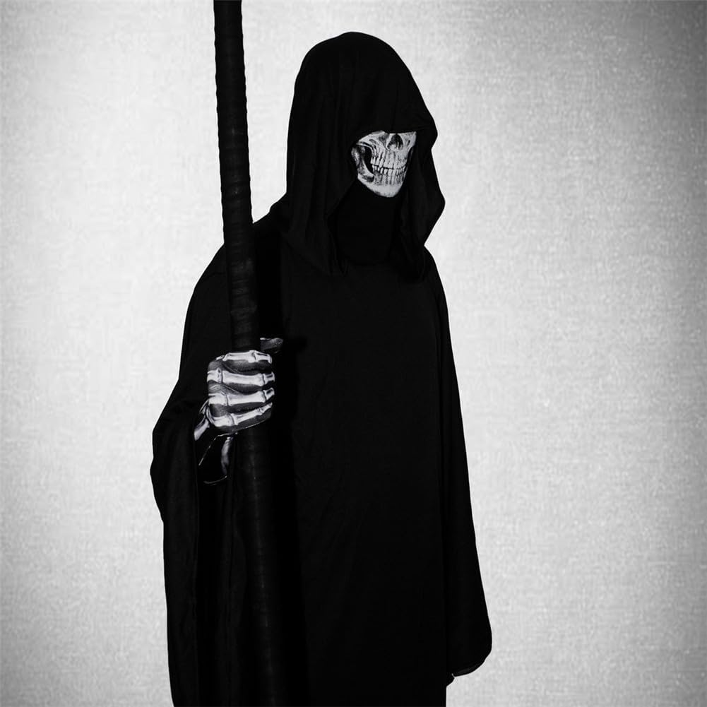 Halloween Horror Masque | Skull Cosplay Scary Latex Face Cover,3D Pattern Realistic for Women Men Adult Haunted House Horror Convention image number 1