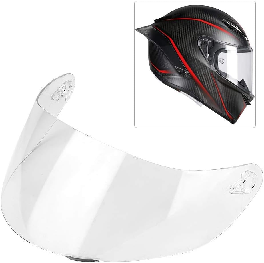 Helmet Visor for Agv,Akozon Motorcycle Wind Shield Helmet Lens Visor Shield Full Face Fit for AGV K1 K3 SV K5 K5-S (Transparent) for Agv K5 S Visor Agv Helmet image number 4