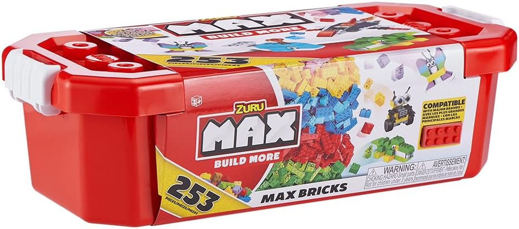 Zuru MAX Build Construction Value Tub 253 Bricks image number 3