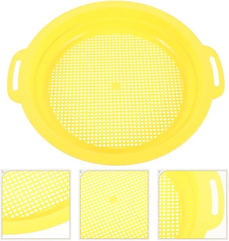 4 Piece Gold Panning Screen Set, Portable Stackable Mining Screens High Efficiency Gold Filtering Tools for River Prospecting image number 1