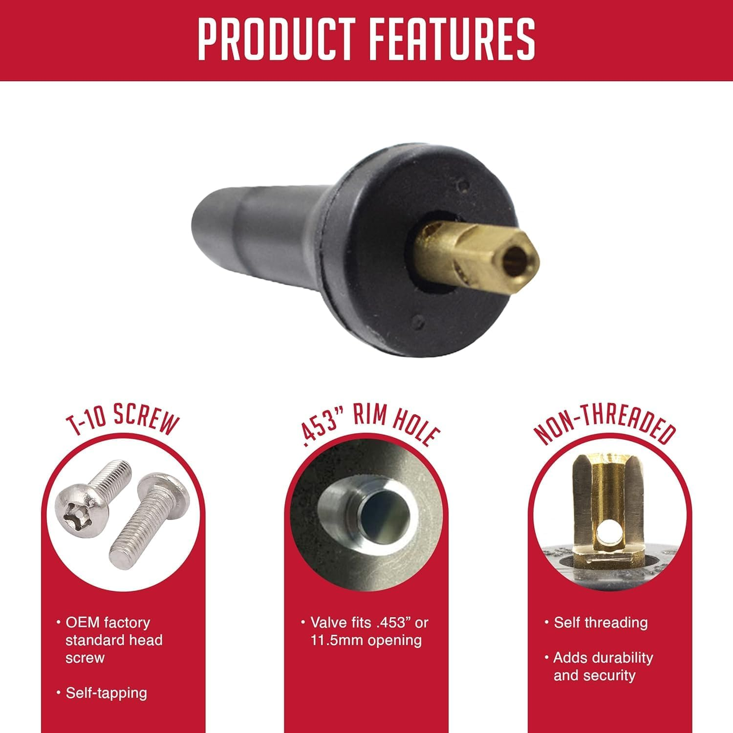 Wheel Accessories Parts PDQ Brand TPMS 12 PC OEM Sensor Service Kit Snap-In Tire Rubber Valve Stems Fits Jeep Cherokee 2014-Pres Ram 1500 2014-2017 1500 Classic 2019-Pres 2500 3500 2014-Pres image number 1