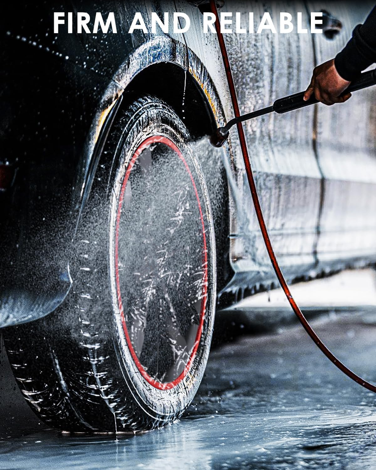 Automotive Alloy Wheel Rim Protector - Covering the Entire Rim of the Wheel Hub - Strips for Curb Rash Prevention - Set of 4 Rim Protector Easy to Install(20'',Bkack) image number 1