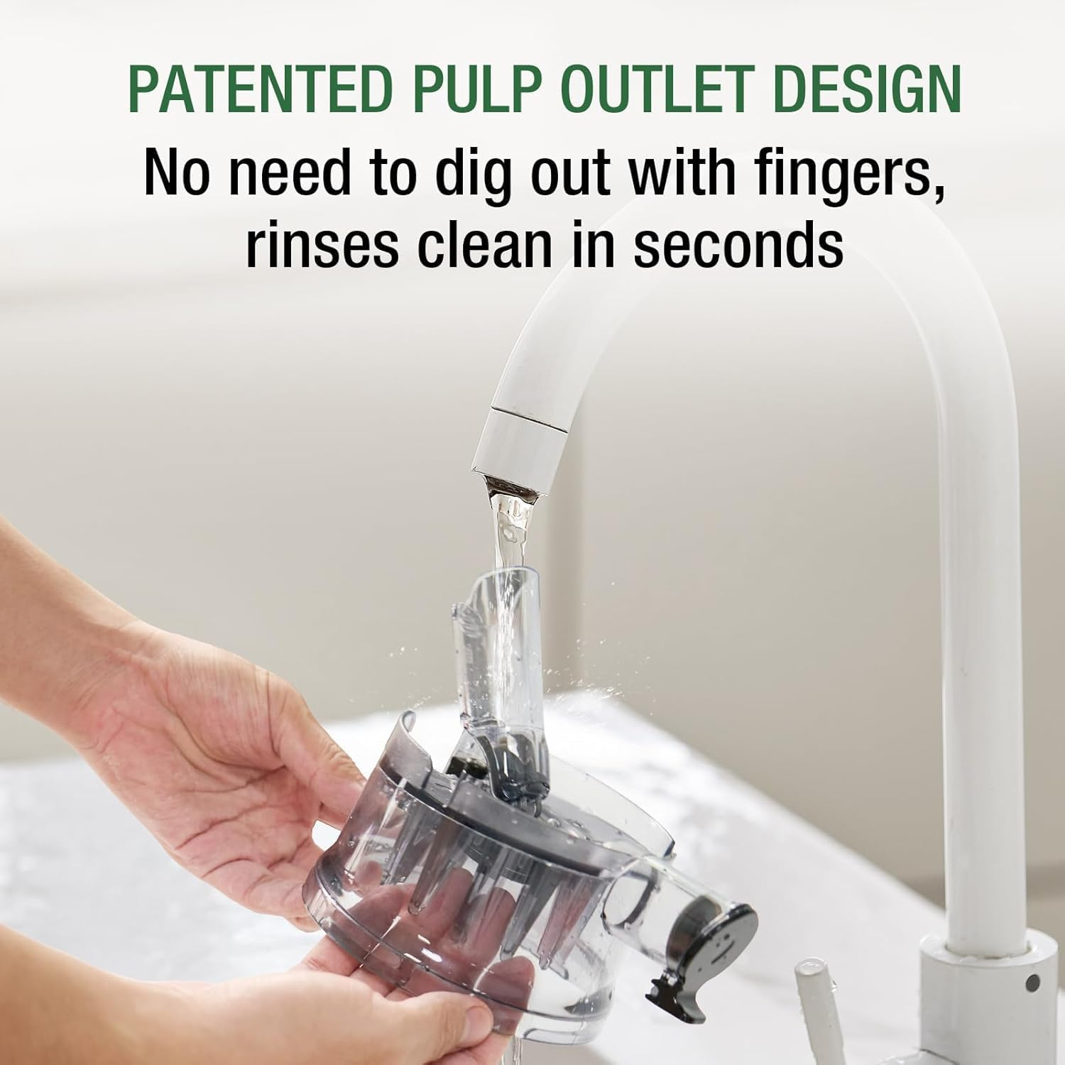 TUUMIIST Cold Press Juicer,Slow Masticating Juicer Machine with 1.8L 5.3" Extra Large Feed Chute Fit Whole Fruits & Vegetables, Masticating Slow Electric Juicer with High Juice Yield, BPA Free (Black) image number 6