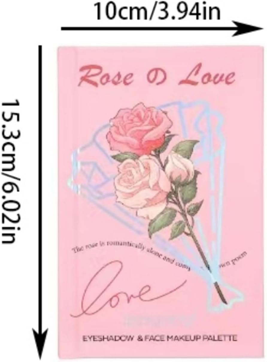 Makeup Book Palette - 21-Colors Book-Style Longwear Cosmetics Kit,Travel Makeup Set - for Women Girls Beginners Daily Routine Wedding Party Practice