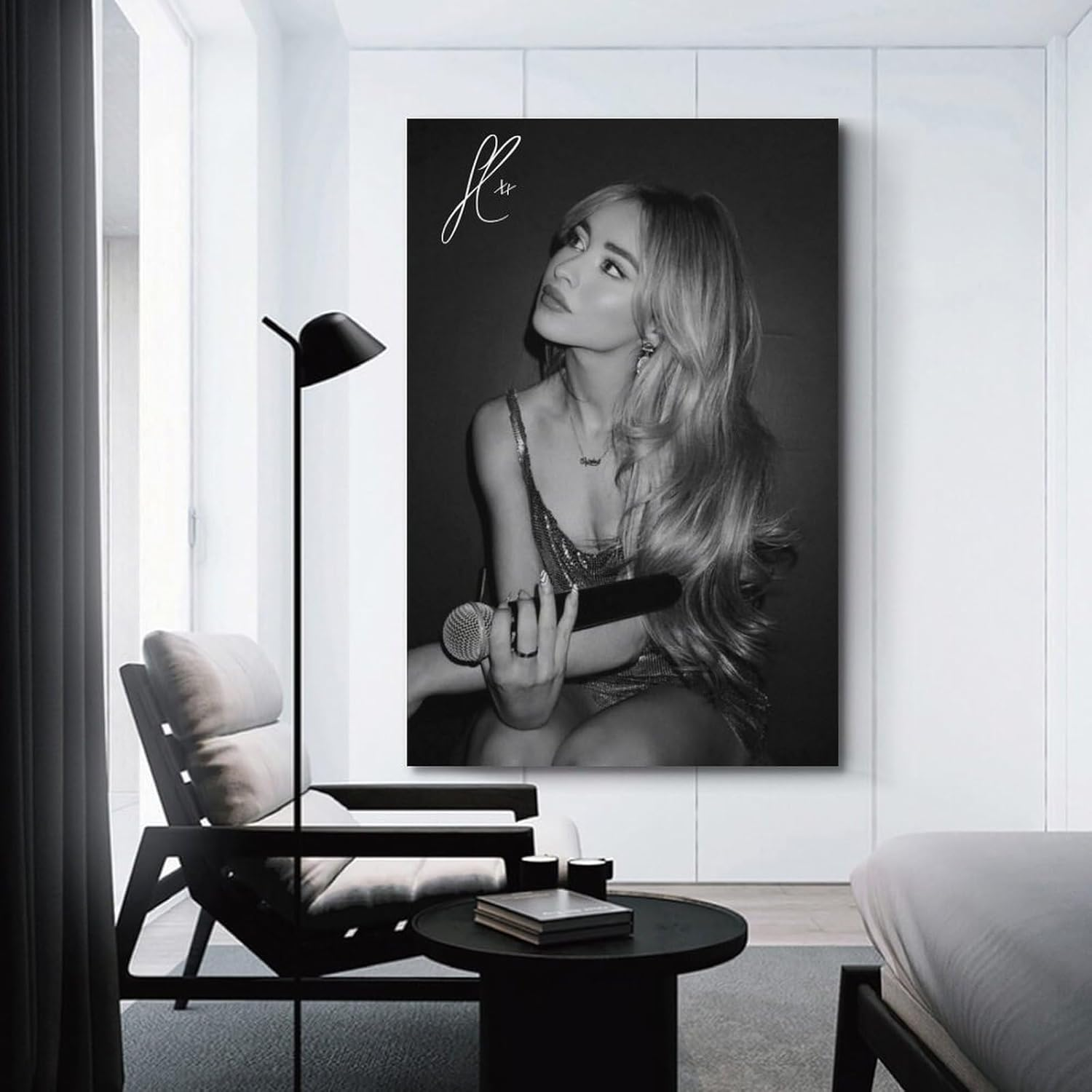 Wall Art Sabrina Carpenter Canvas Poster Poster Canvas Painting Wall Art Picture Home Decor Print for Bedroom Living Room Dorm Study Bar Office 12X18Inch(30X45Cm) image number 1
