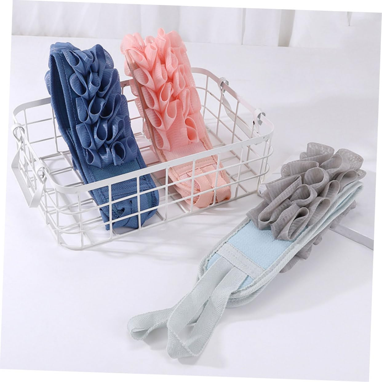 PACKOVE 3Pcs Dual-Sided Back Scrubber Exfoliating Strip for Shower Bathing and Relaxing Massage image number 5