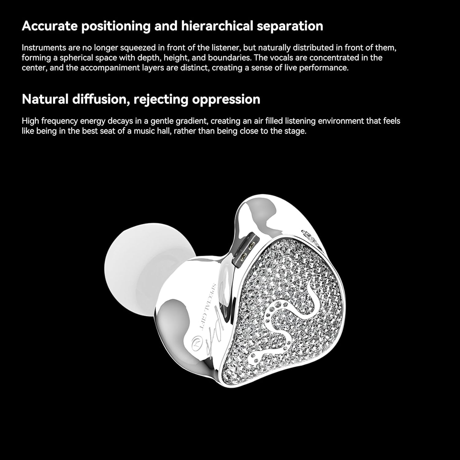 KINBOOFI SPA-SG in Ear Monitor Wired Earbuds 10MM PEEK+PU Composite Diaphragm Inner-Magnet DD Hifi Wired Earphones Jack 3.5Mm IEM for Musicians, Singers, Audiophiles image number 5