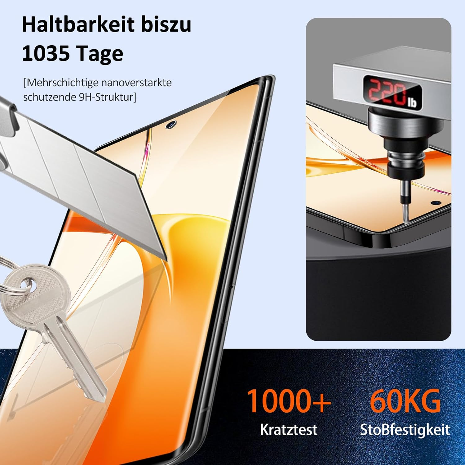 Pack of 2 Tempered Glass Screen Protectors for Google Pixel 7 Pro, 9H Hardness, Sensitive Touch, Bubble-Free, 0.33 Mm Scratch-Resistant Protective Glass, Compatible with Google 7 Pro, Ultra Resistant image number 6