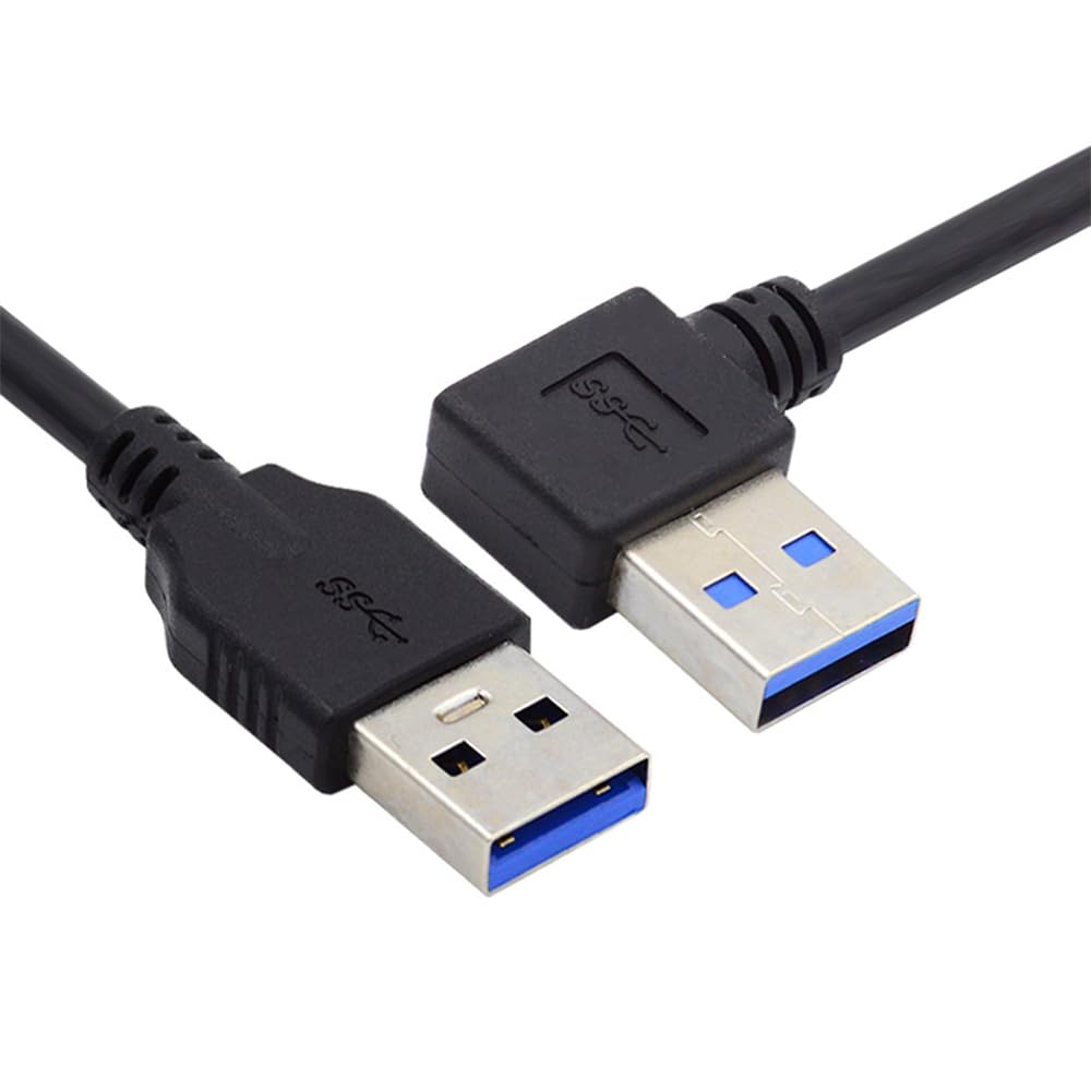 NFHK 90 Degree Right Angled USB 3.0 a Type Male to Straight a Type Male Data Cable 40Cm image number 3