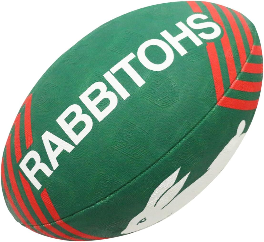 Steeden NRL Supporter Rabbitohs Rugby League Ball 11 Inch