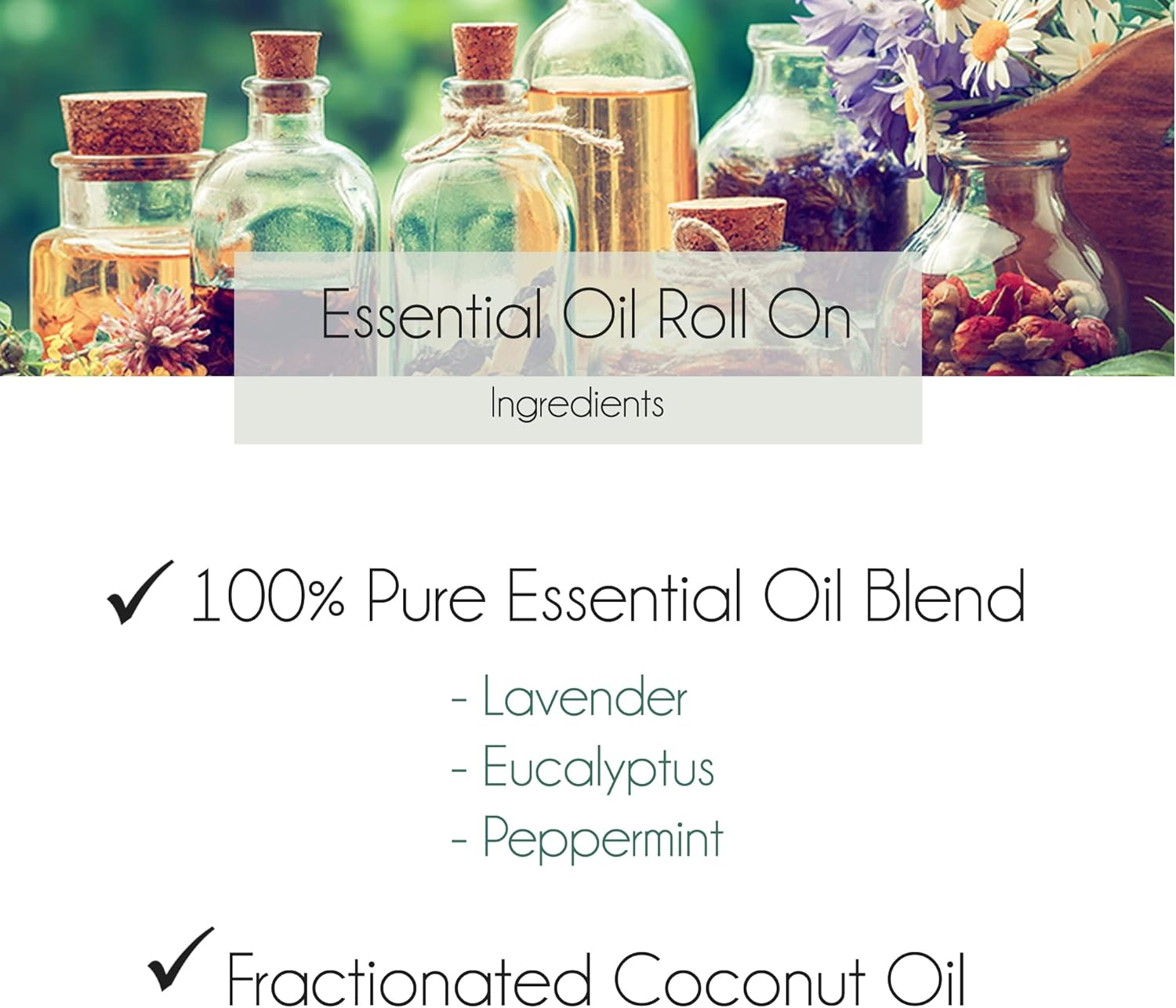 [ Clear Head ] Essential Oil Roll on - Cooling Comfort for Your Head. Aromatherapy with Peppermint, Eucalyptus & Lavender 10Ml image number 1