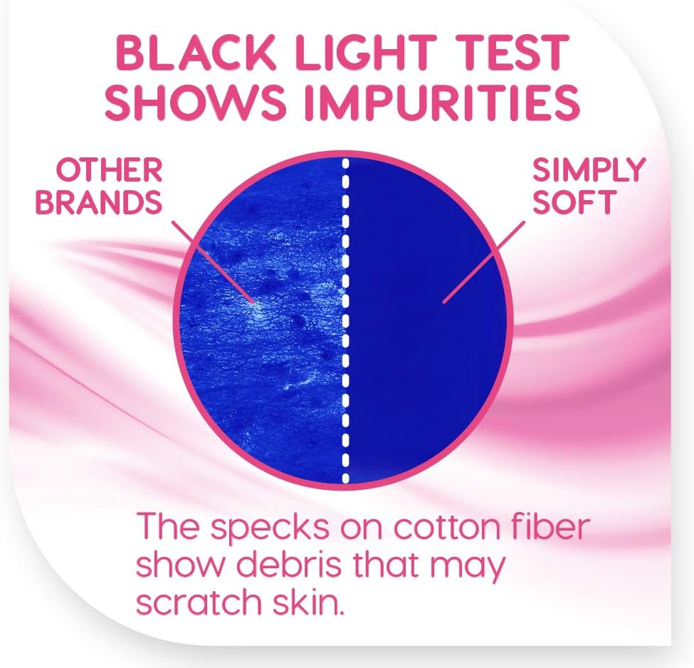 Simply Soft Premium Cotton Balls, 100% Pure Cotton, Absorbent, 600 Count (3 - 200 Count Bags) image number 4