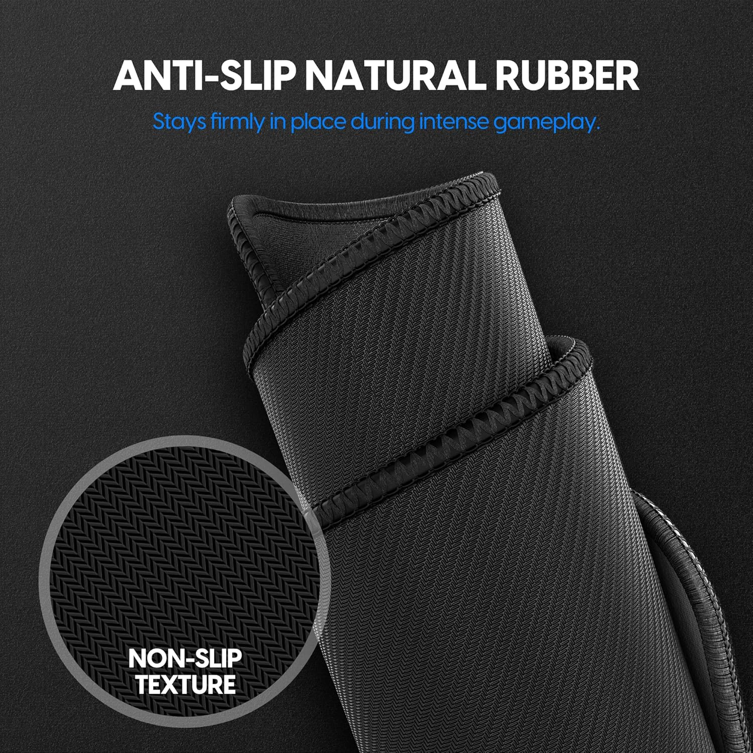 Pulsar - Paracontrol M Esports Level Premium Gaming Mouse Pad V2 - Medium to High Speed Pad Stitched Edge Durable Hybrid Top Surface 10.23 X 13 (M, Black) image number 5