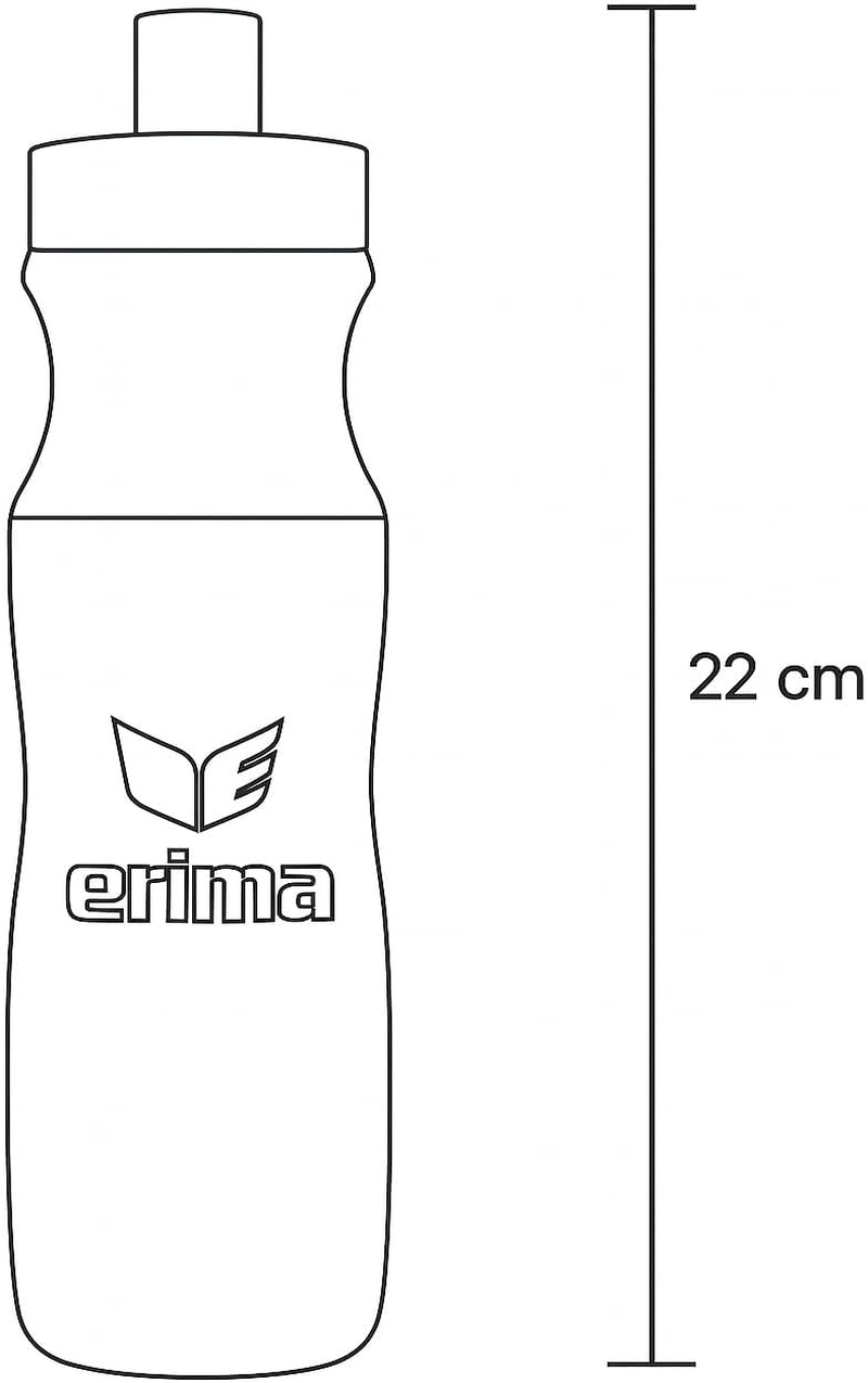 Erima Unisex'S Equipment Team Drinking Bottle, Transparent, Standard