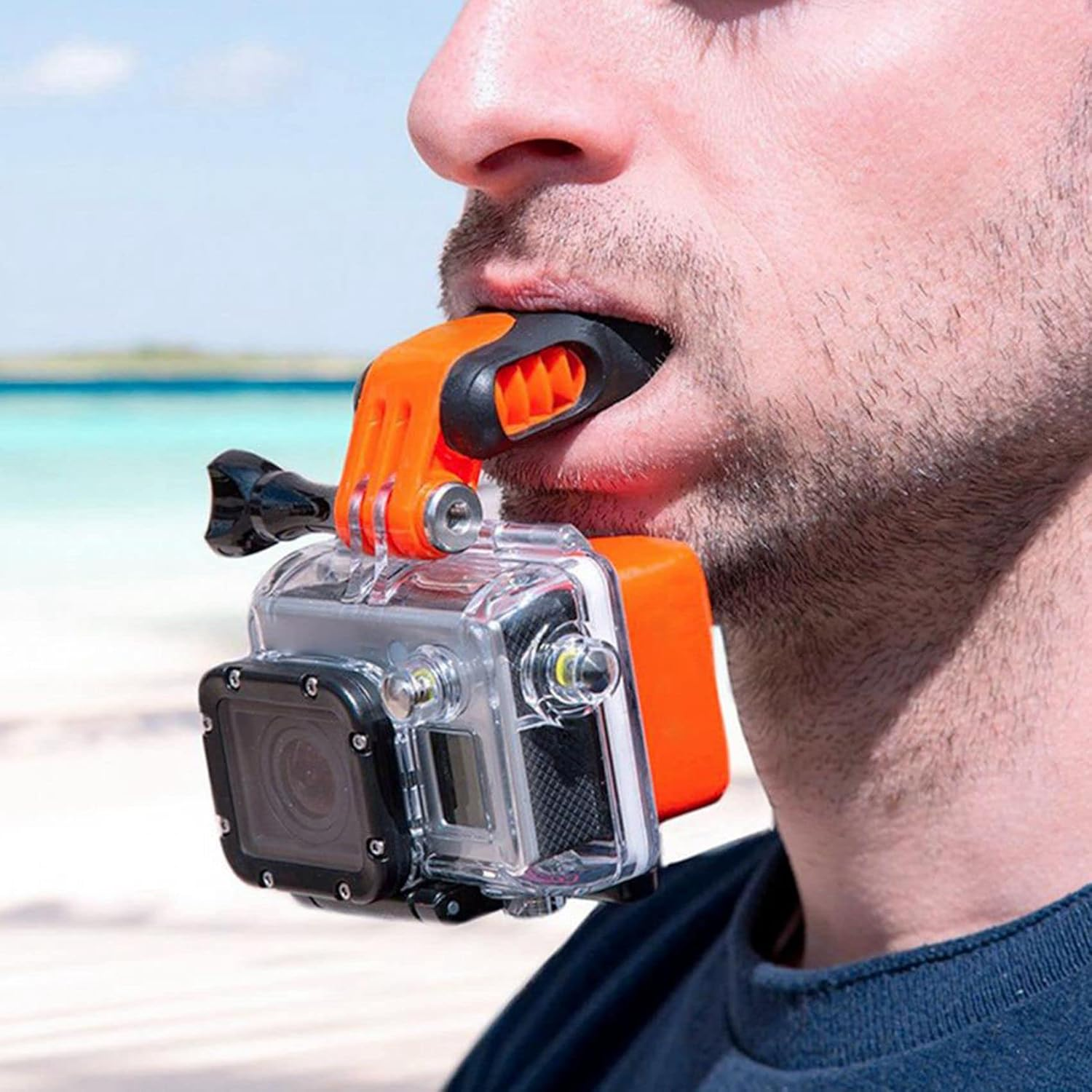 Yieidui Mouth Mount Conspicuous Portable Camera Accessories Surfing Mouthpiece Bite for 7/6/5 Action Cameras image number 6