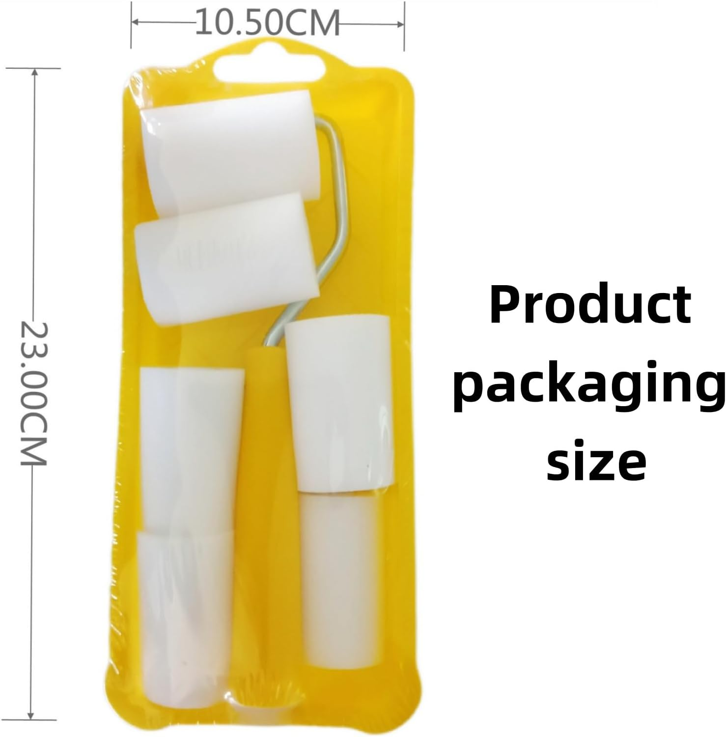 6 Piece Foam Touch-Up Paint Roller Set,Mini Paint Roller Set,For Touch-Up Painting,Washable and Reusable Mini Rollers,Suitable for Walls,Doors, Cabinets,And Balcony Railings,Home Decoration image number 4