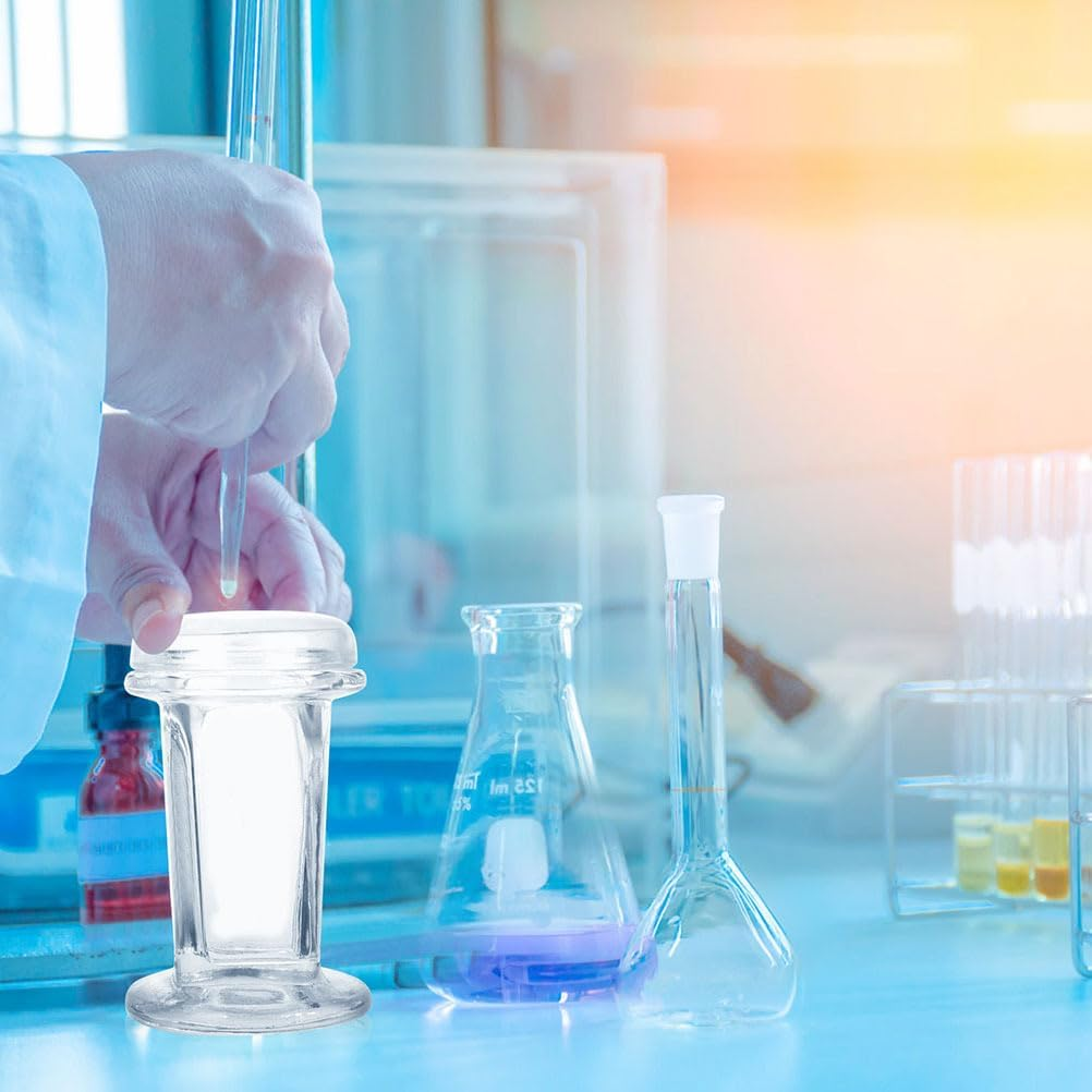 GLEAVI Glass Staining Jar with Lid for 5 Microscope Slides 3-Pack 2Oz Capacity Staining Tank for Cell Samples Histology and Clinical Labs image number 5