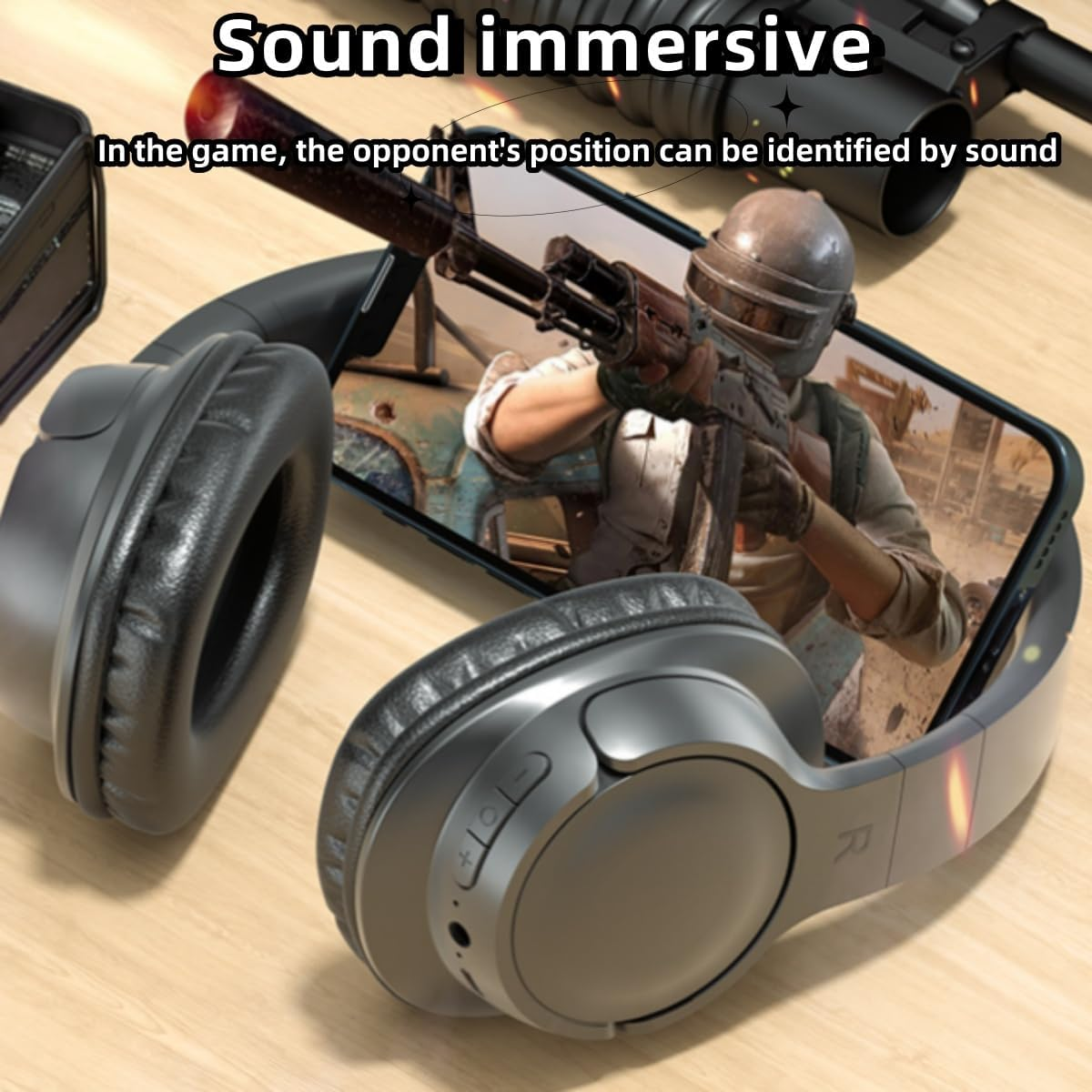 NEVKA Pure Bass Wireless Noise Cancelling Headphones, Bluetooth over Ear Headphones for Men Women,48 Hours Battery Life,Over Ear Headphones for Indoor,Outdoor,Computer,Smartphone,Tv,Etc (White)