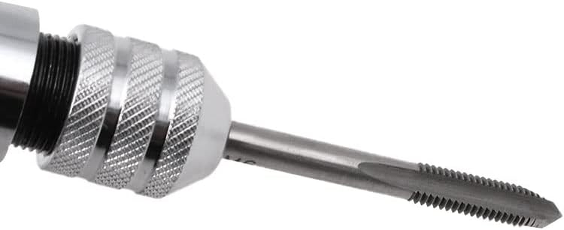 ZONADA Adjustable Size M3 M4 M5 M6 M8 Hand Screw Thread Tapping Tool Chrome Plated Steel T-Handle Reversible Ratchet Wrench Tap Threading Tool image number 5