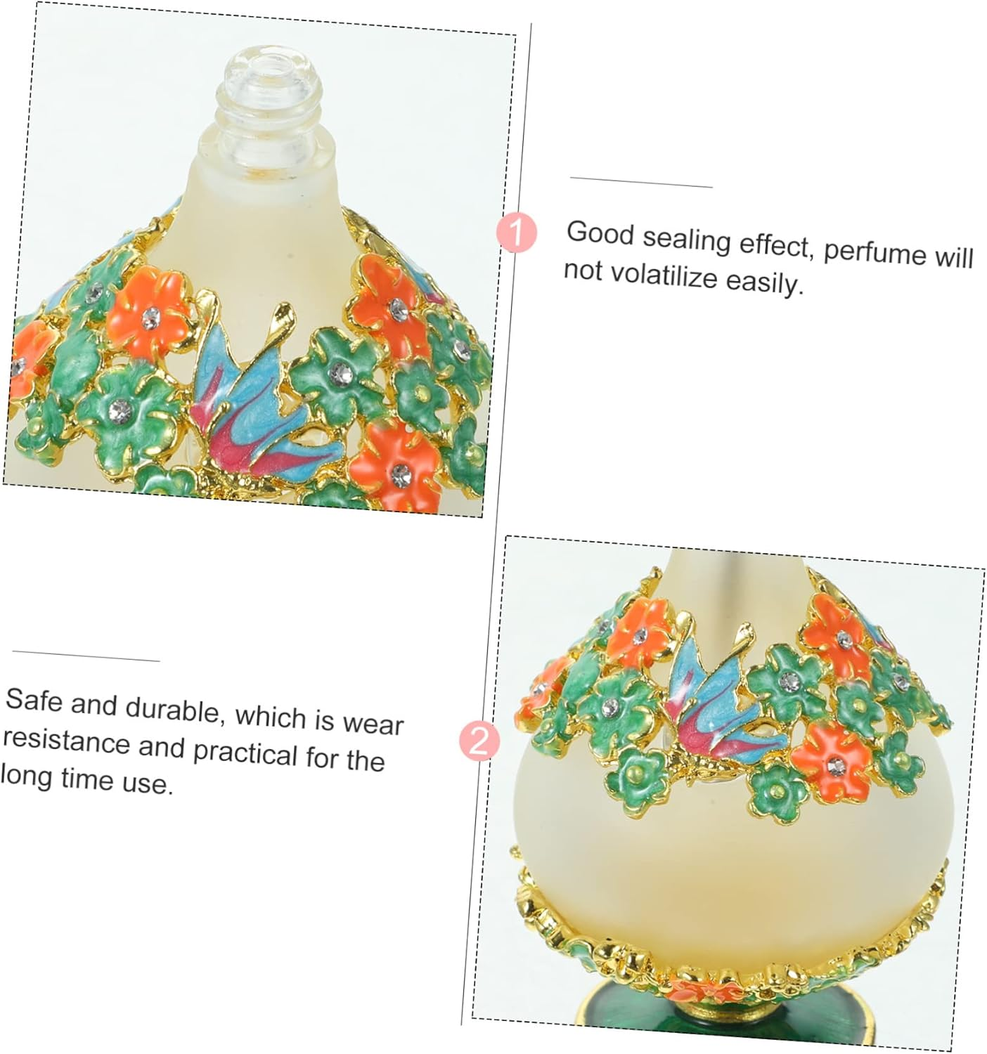 30Ml Refillable Perfume Travel Size Bottle Fine Neck Butterfly Cap Essential Oil Storage image number 5