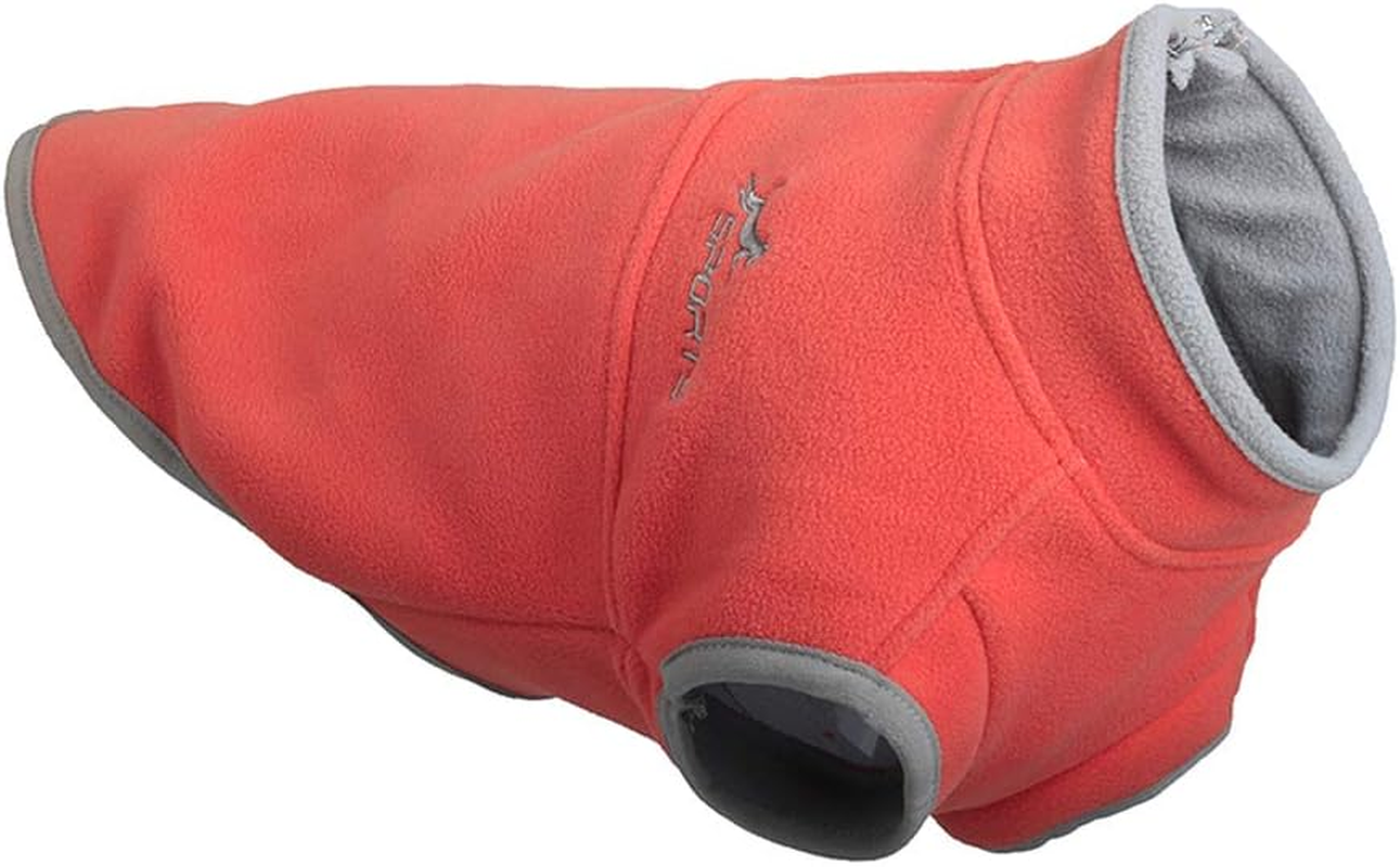 YIEPAL Cold Weather Fleece Dog Vest for Small Dog Half Zip Pullover Puppy Sweater Winter Warm Coat Clothes for Dog, Pink/Purple, Small/Medium image number 4