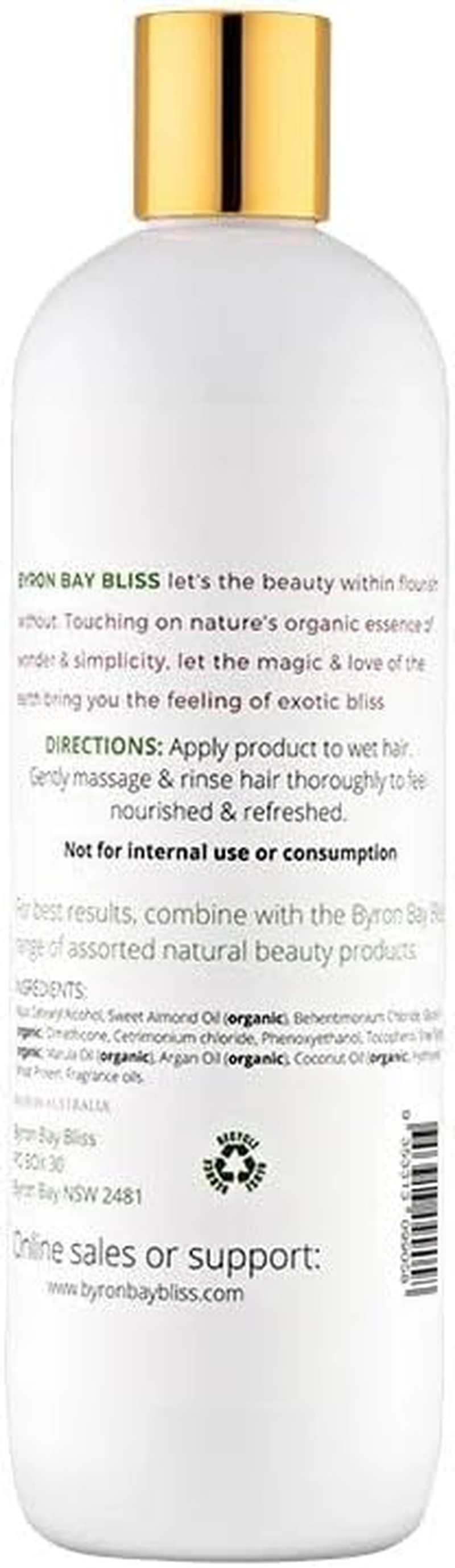 Byron Bay Rainforest Mist & Cedarwood Oil Hair Conditioner | Vegan Deep Treatment with 7 Organic Oils & Shea Butter | Australian Made | 500Ml/16.9 Fl Oz
