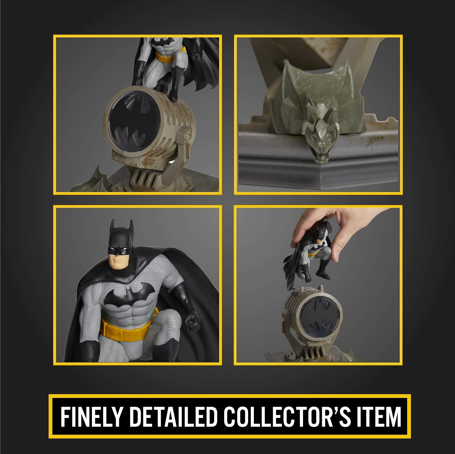 Paladone Batman Figurine Light - Officially Licensed DC Super Heroes Decor and Gift, Collectible Display Lamp Must Have for DC Comic Fans, USB Powered 27&rdquo; LED Light image number 6