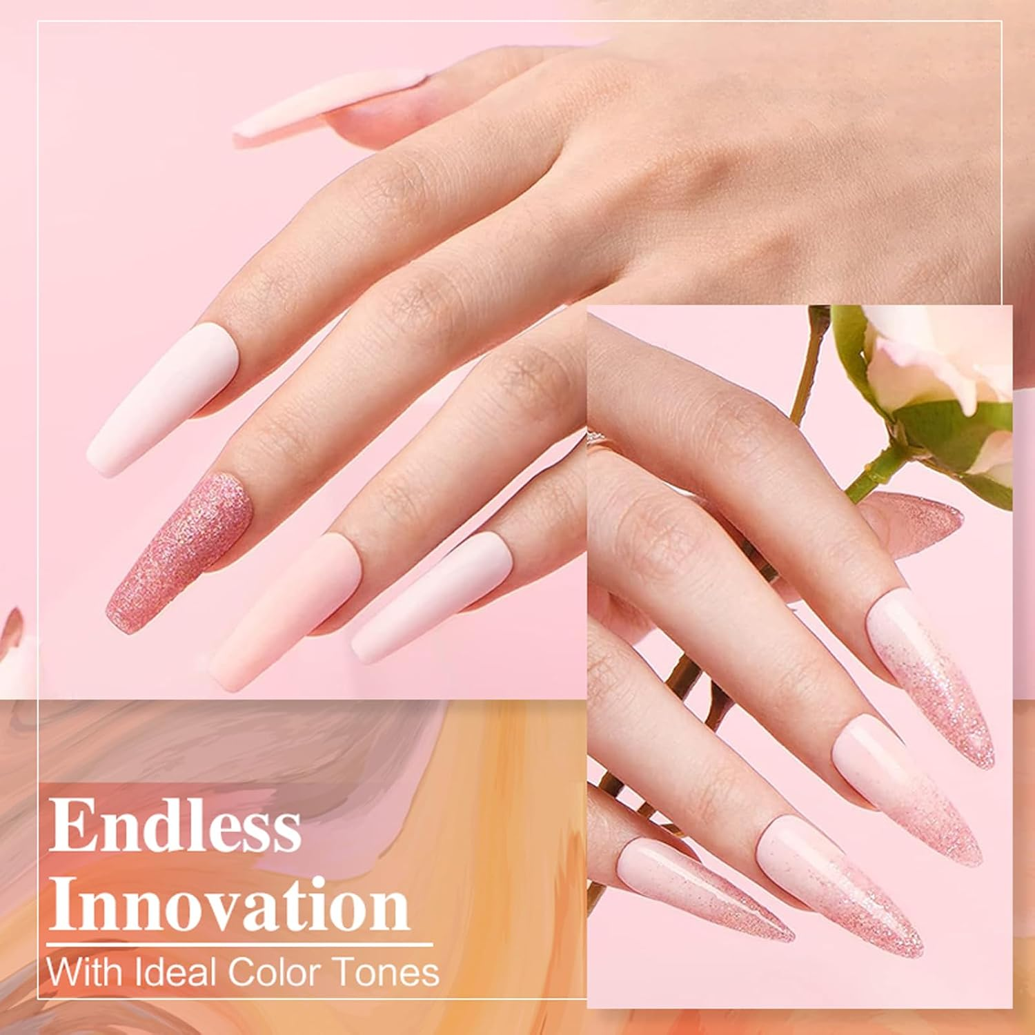 Dip Powder Nail Kit, 10G/0.35Oz, 4 Colors, No Lamp Needed