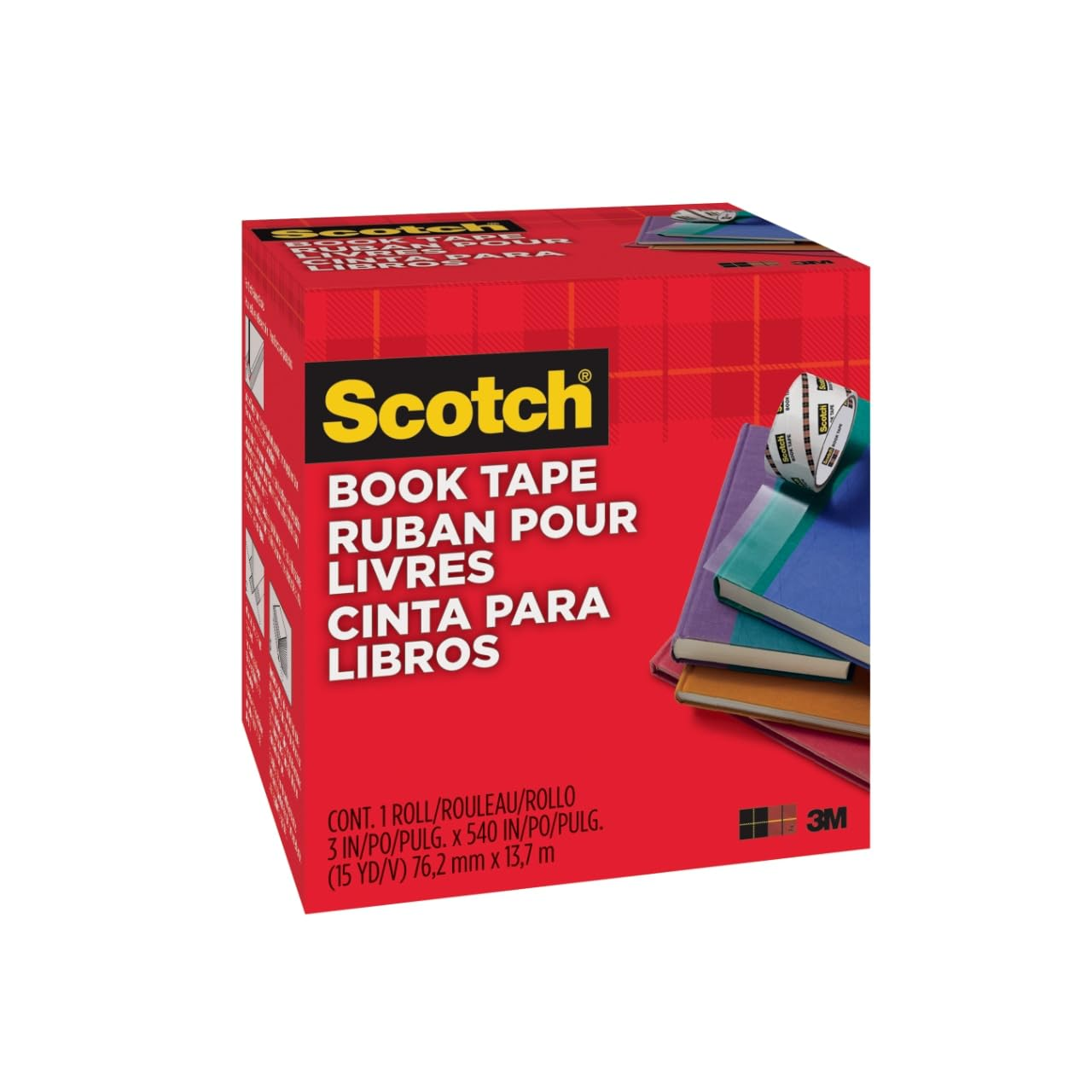 Scotch&reg; Book Tape 845, 76.2Mm X 13.7M - FF084574 image number 1