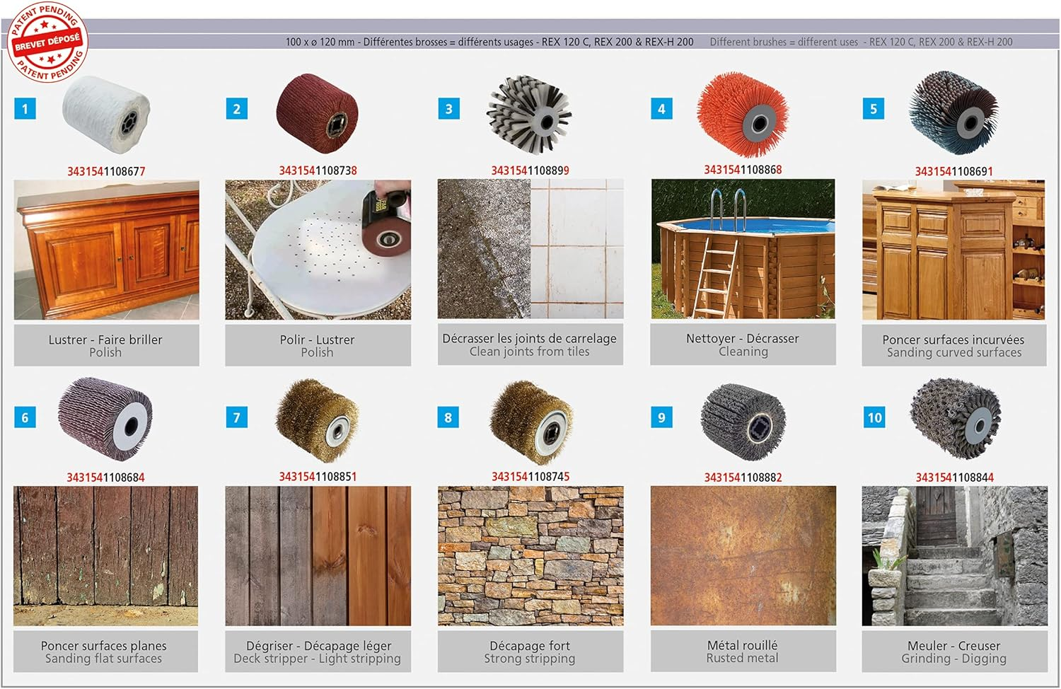 Fartools REX 120 Sander for Exterior Renovation 1300 W Black Standards image number 2