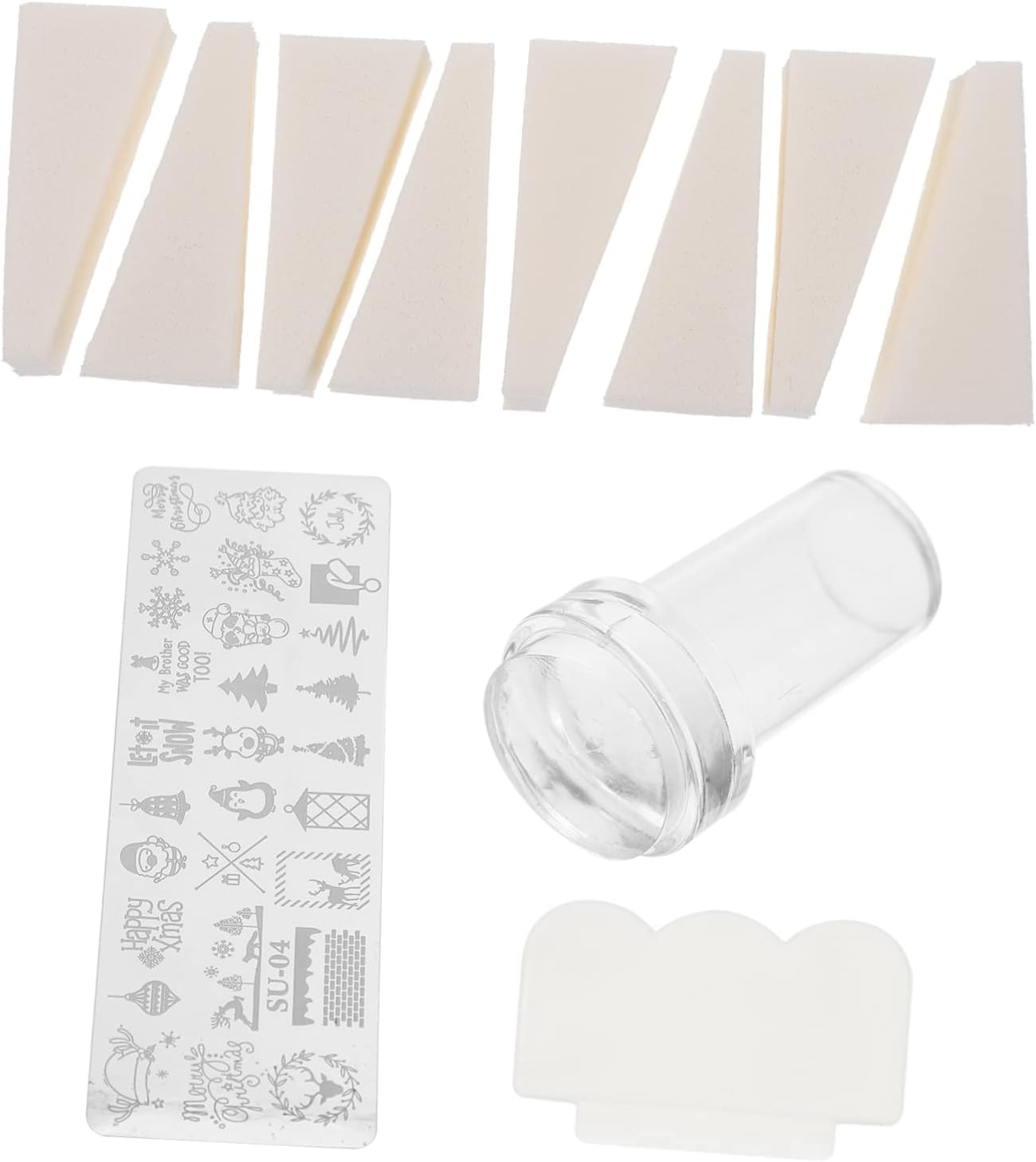 COMPUKAS 1Set Nail Stamping Plates for Creative Nail Art Unique Manicure Supply Reusable Templates for Festivals and Eye-Catching Designs