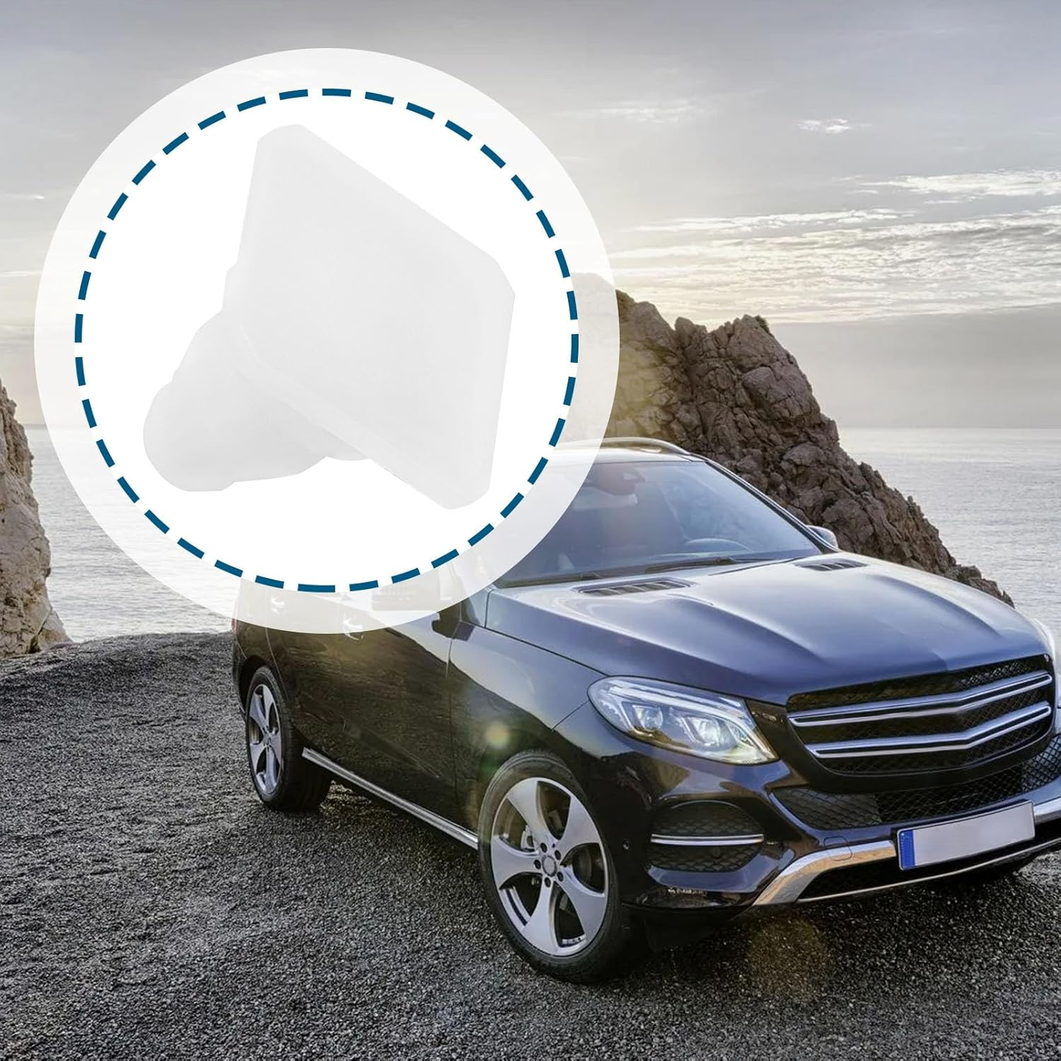 Ecsing 20 Pcs Door Sill Fixing Clip 0019976535 Compatible with Mercedes Door Sill Trim Ensuring Stable Fixation and Vehicle Interior Protection image number 2