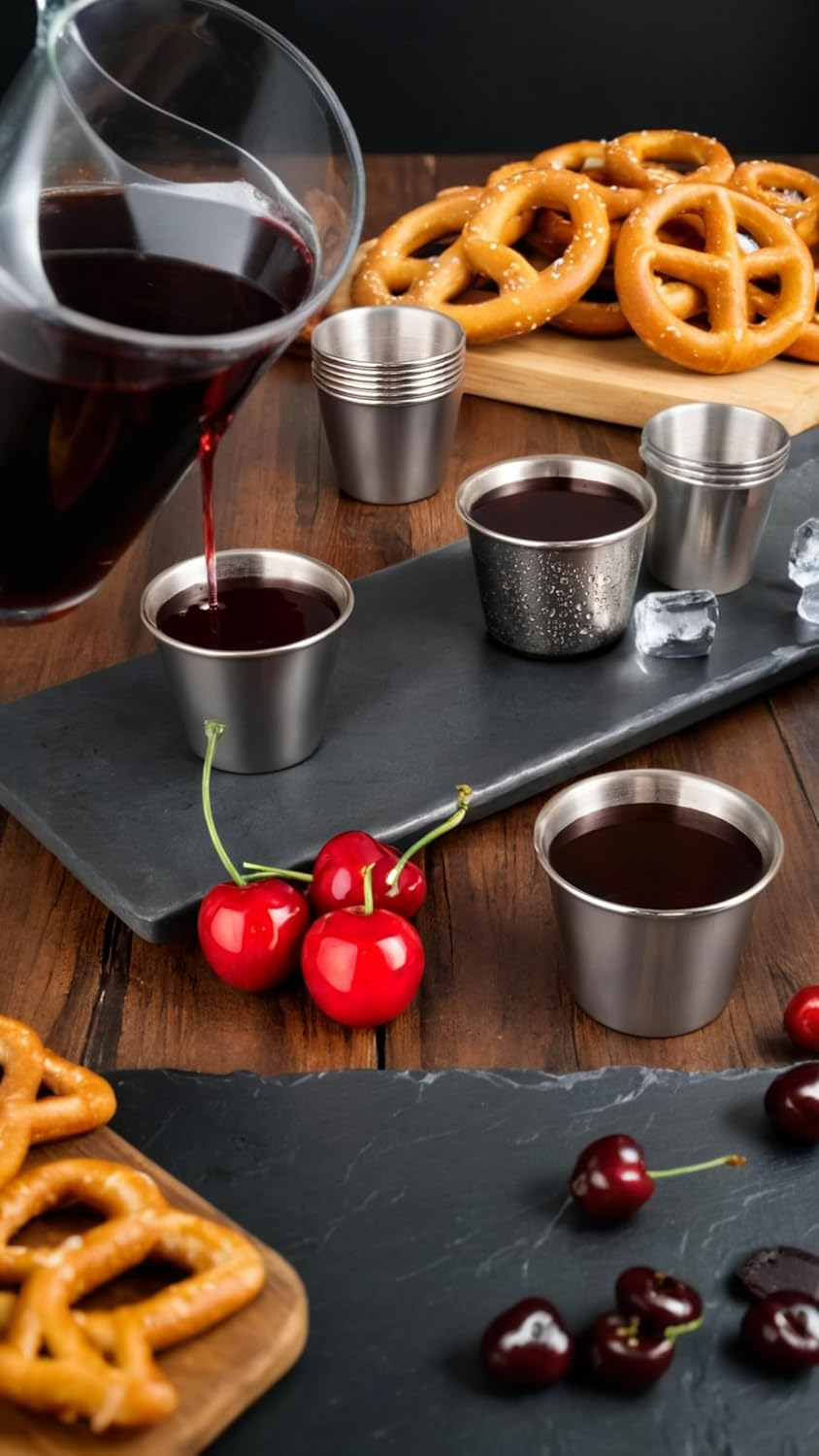 Mini Carbon Steel Egg Tart & Pudding Molds - Set of 10 Non-Stick round Bakeware Cups for Chocolate Molten, Cupcakes, Cakes, & Cookies - 6 X 4.4 X 3.6 Cm image number 3