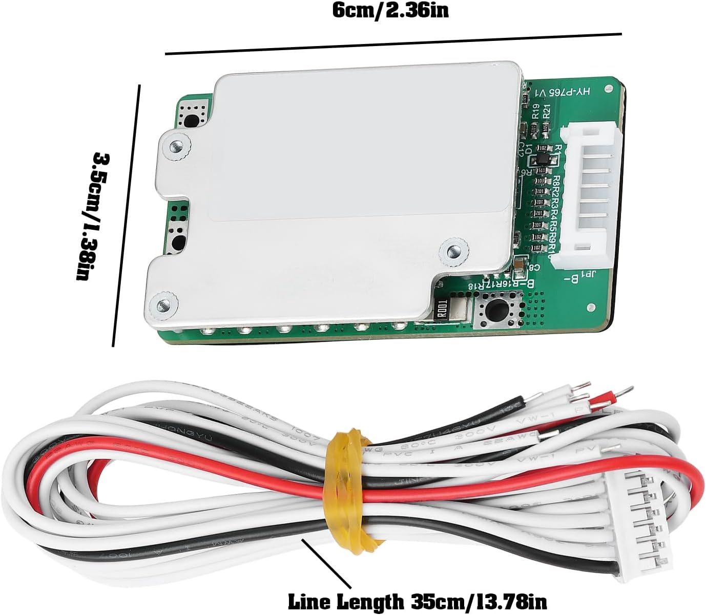 Emsea 7S 24V 30A PCB Protection Balancer Battery Protection Board 6X3.5Cm for Electric Car
