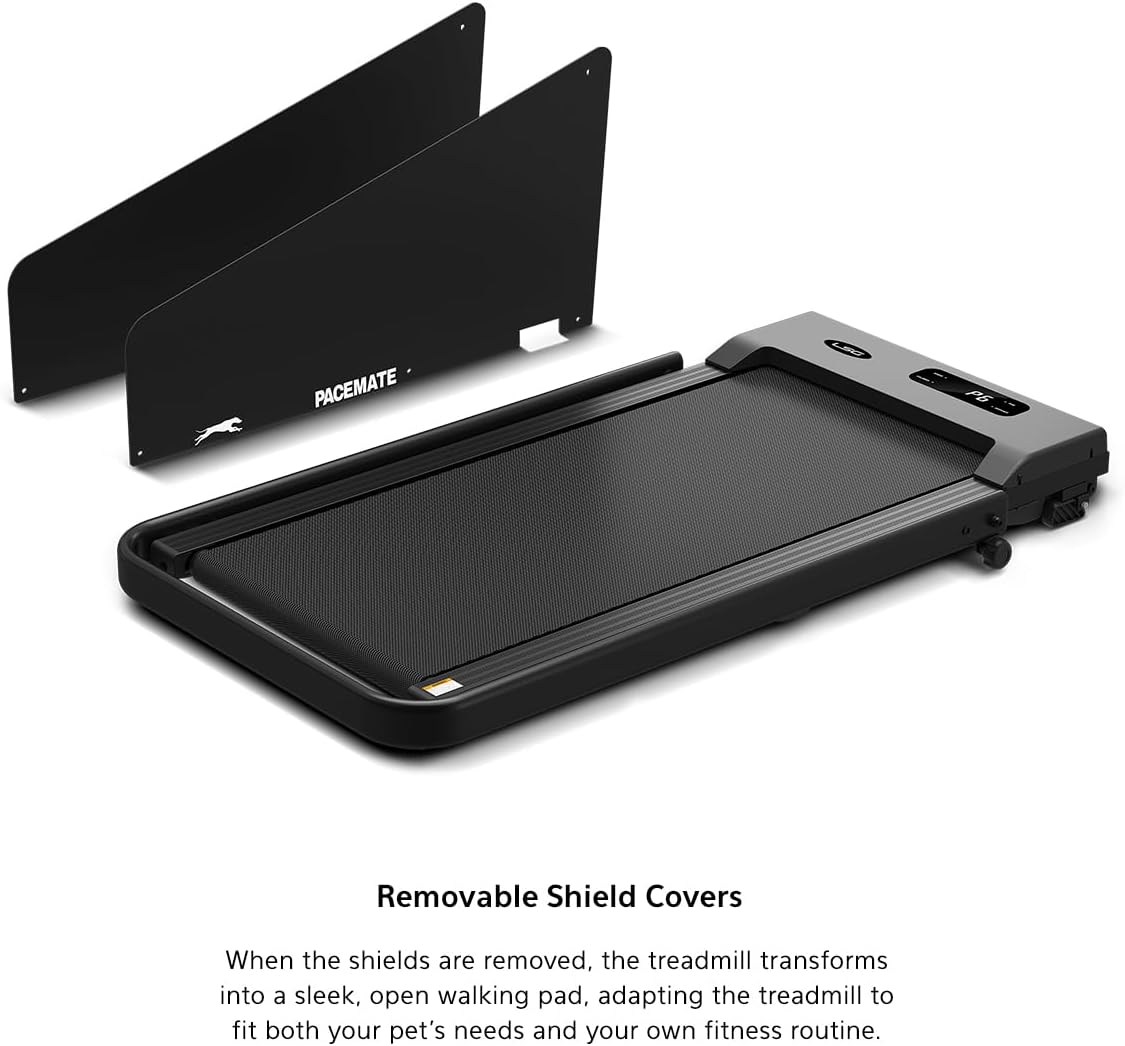 LSG Pacemate 2-In-1 Dog Treadmill & Walking Pad for Both Dogs & Humans with Spacious Running Belt, Removable Treadmill Shields for Easy Storage, LED Display with Metrics & Convenient Transport Wheels image number 1